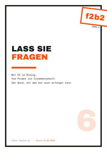 Titelseite: Lass sie fragen – f2b2 Band 6
